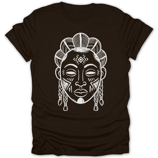 Tribal Woman Head Design Tee - Zion Threadz