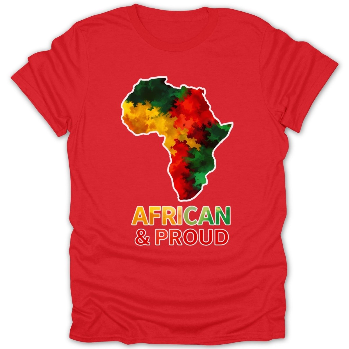 African & Proud Map Tee - Zion Threadz