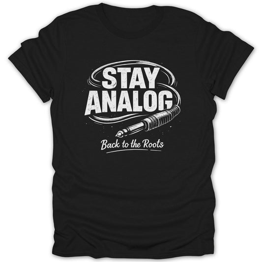 Stay Analog Back to the Roots Graphic T-Shirt