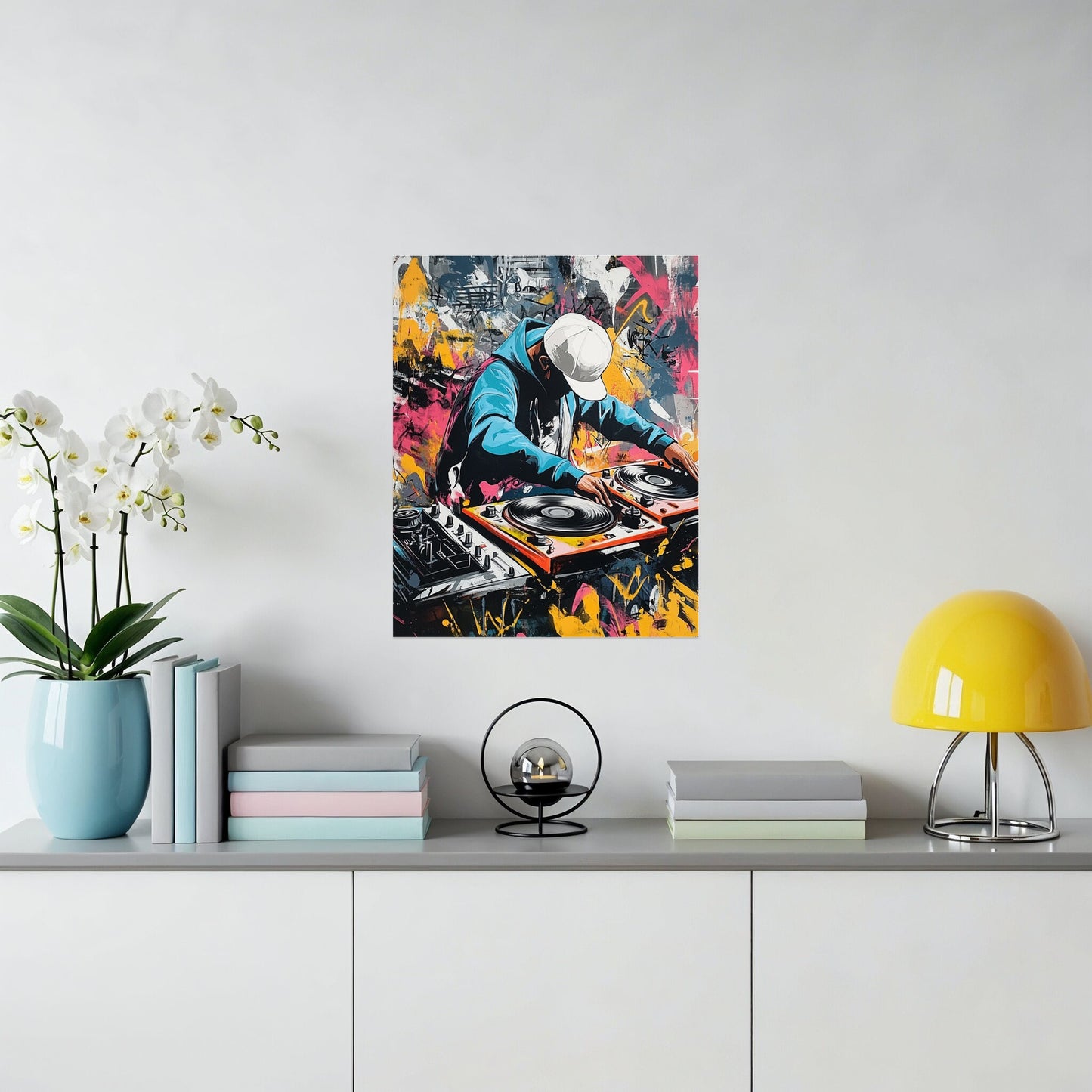 Vibrant DJ Art Piece Enhances Modern Wall Décor product