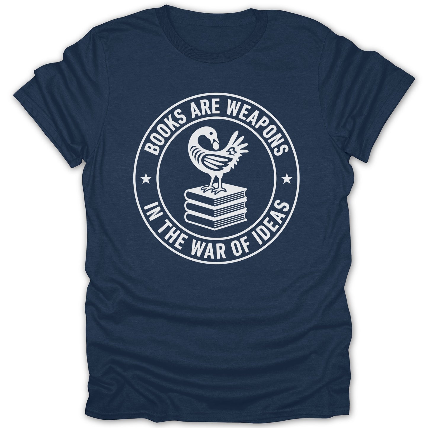 Books Are Weapons Badge Tee