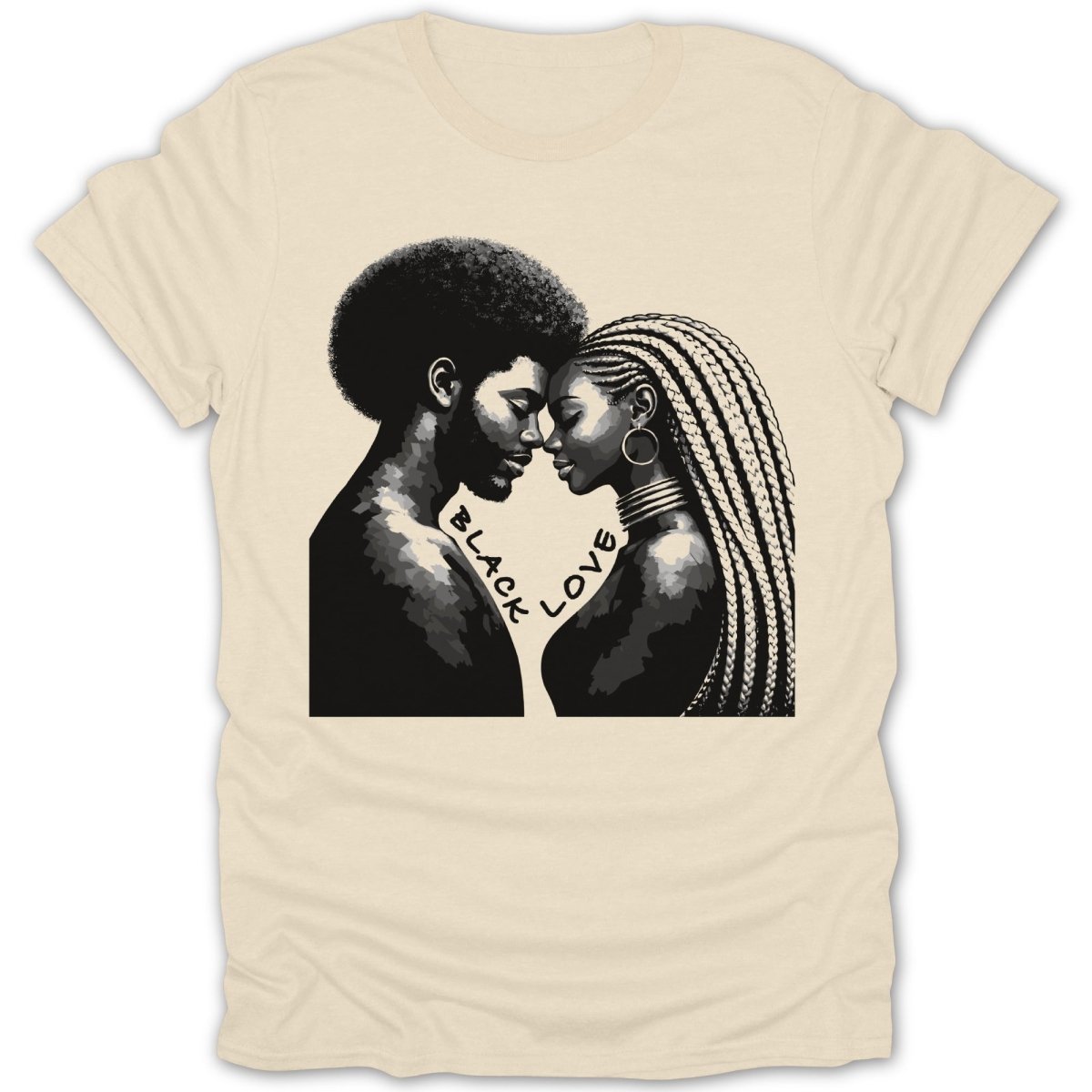 Black Love Embrace Serenity Tee - Zion Threadz