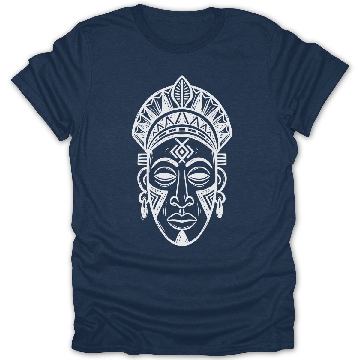 Tribal African Headpiece Mask Tee - Zion Threadz
