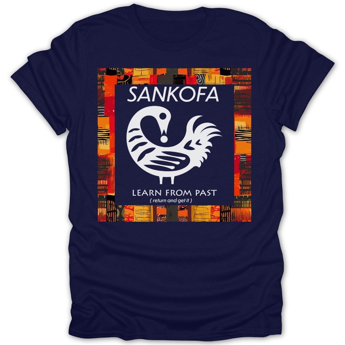 Adinkra Sankofa Color Pattern Tee - Zion Threadz