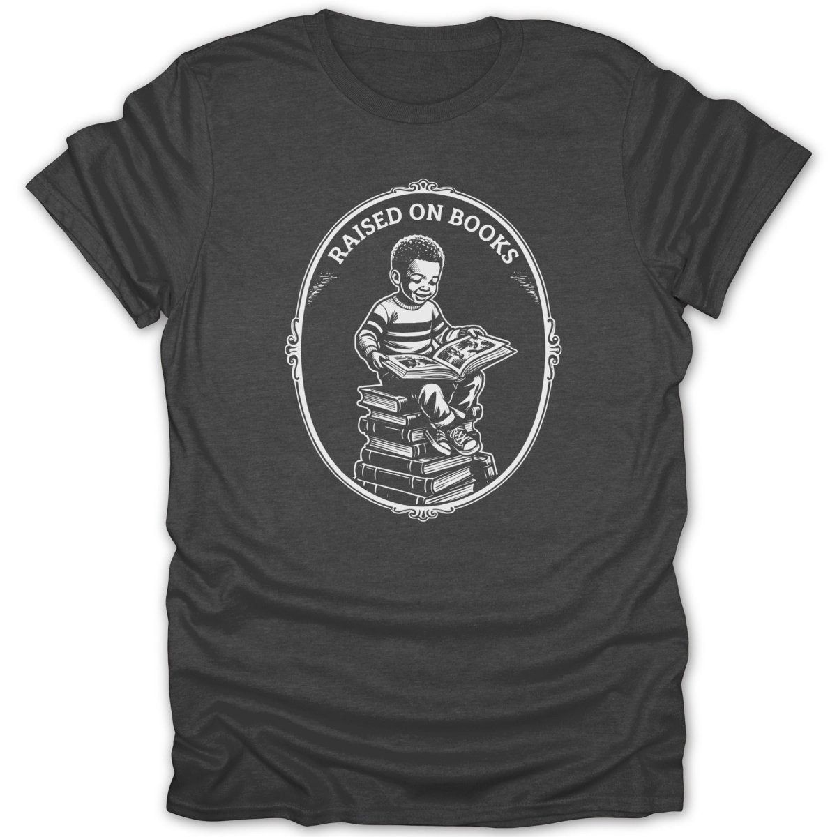Black Boy Raised On Books Tee - Zion Threadz
