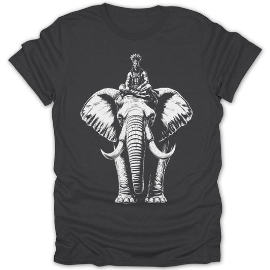 Man And Elephant Spiritual Theme Tee - Zion Threadz