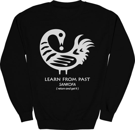 Sankofa Adinkra Learn From Past Sweatshirt - Zion Threadz