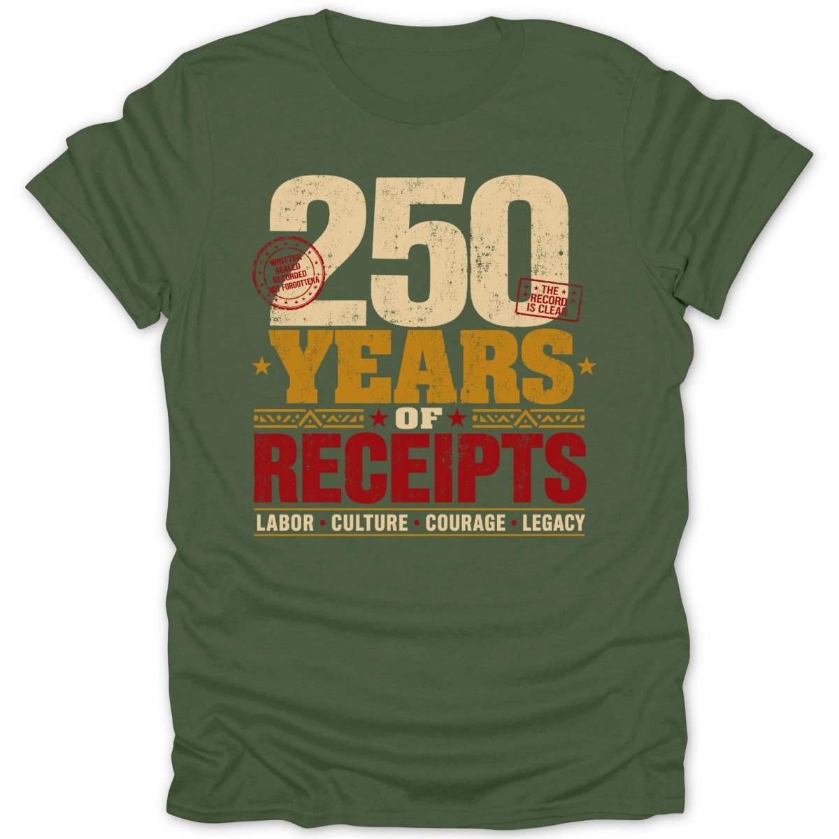 250 years of receipts; labor, culture, courage, legacy.