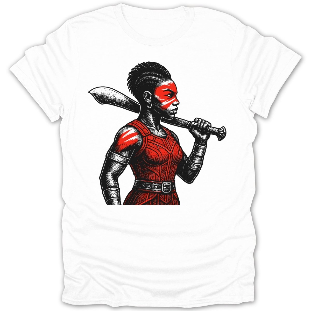 Fierce Kpojito (Woman King) Warrior Paint Tee - Zion Threadz