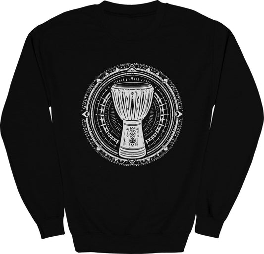 Djembe Drum Art Sweatshirt - Zion Threadz
