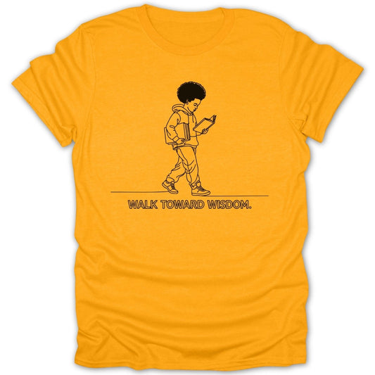 Black Boy Walk Toward Wisdom Tee - Zion Threadz