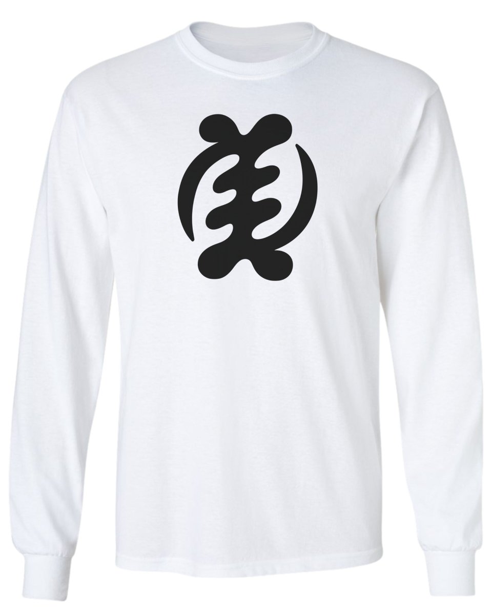 Adinkra Gye Nyame God Long Sleeve Tee - Zion Threadz