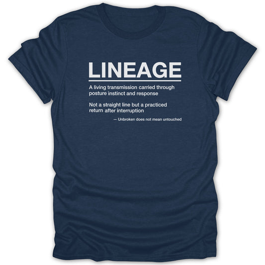 LINEAGE Inspirational Graphic Tee with Motivational Quote