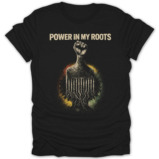 Power Fist Afro Pick Tee - Zion Threadz