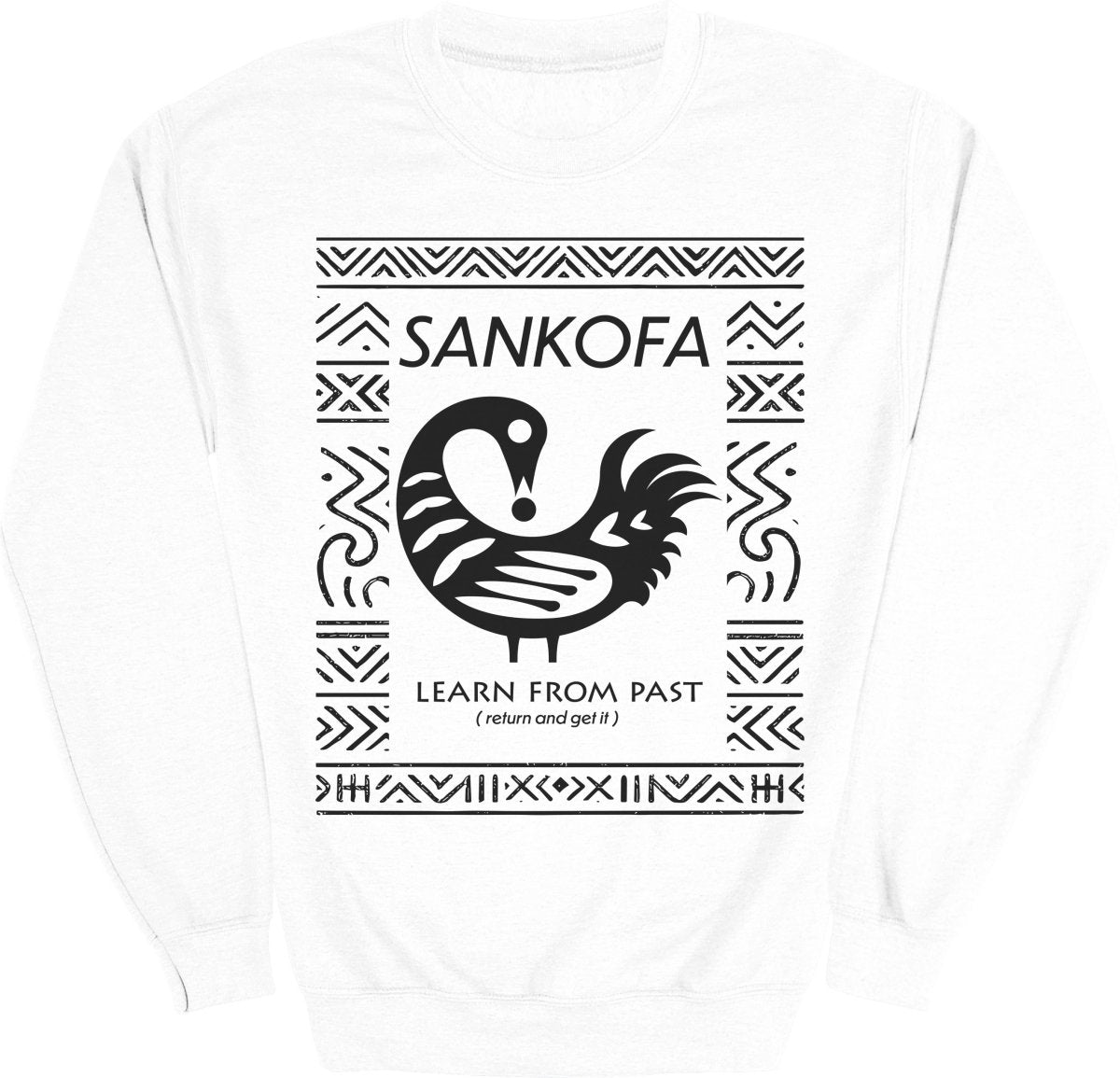 Sankofa Adinkra Pattern Sweatshirt - Zion Threadz