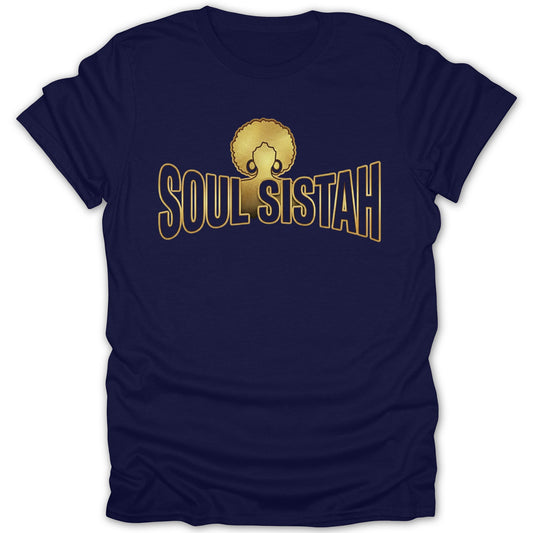 Soul Sistah Graphic Tee Shirt Retro Style T-shirt