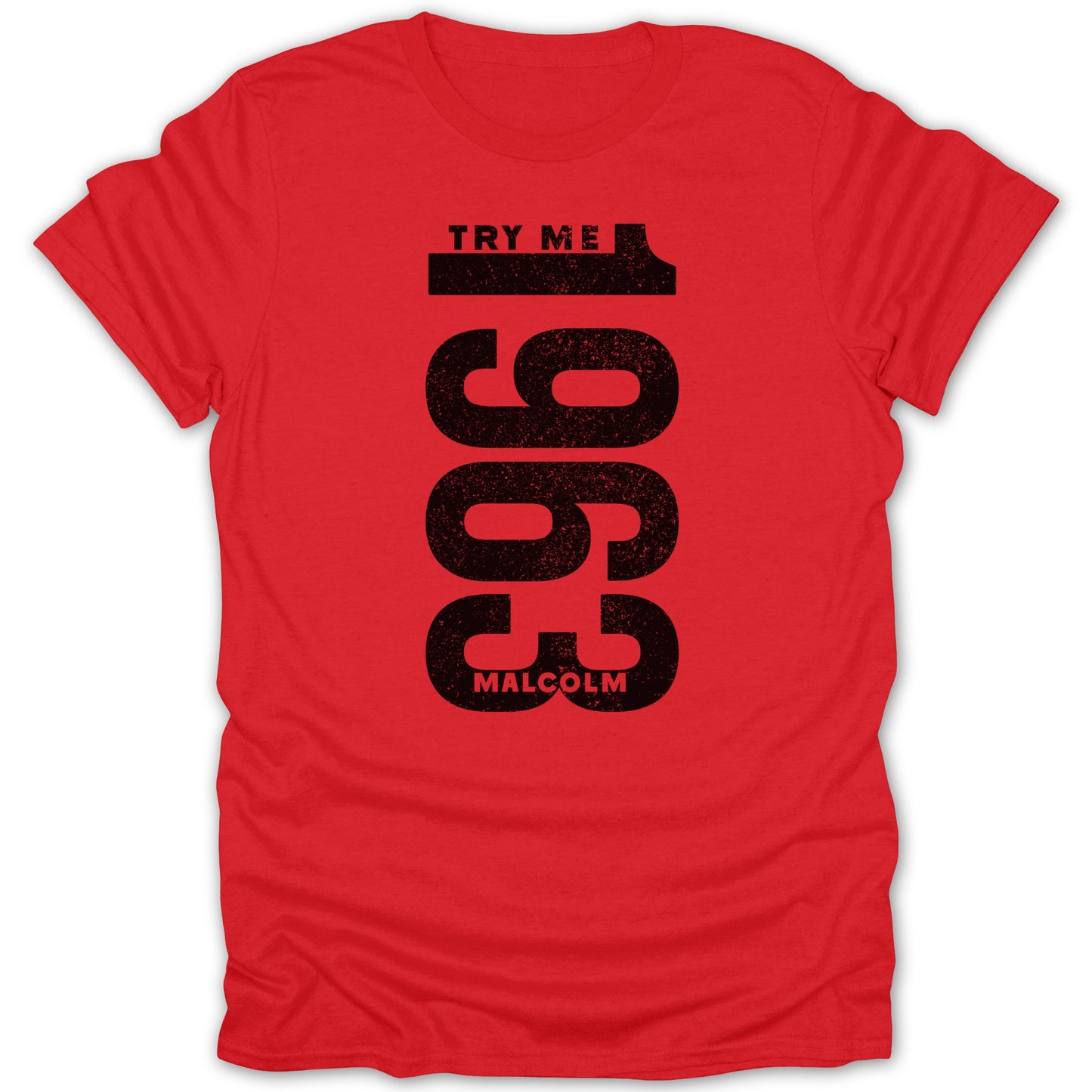 Try Me 1961 Malcolm Red Graphic T-Shirt Product