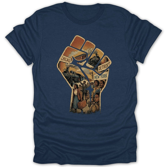 Black Fist Great Migration Tee - Zion Threadz