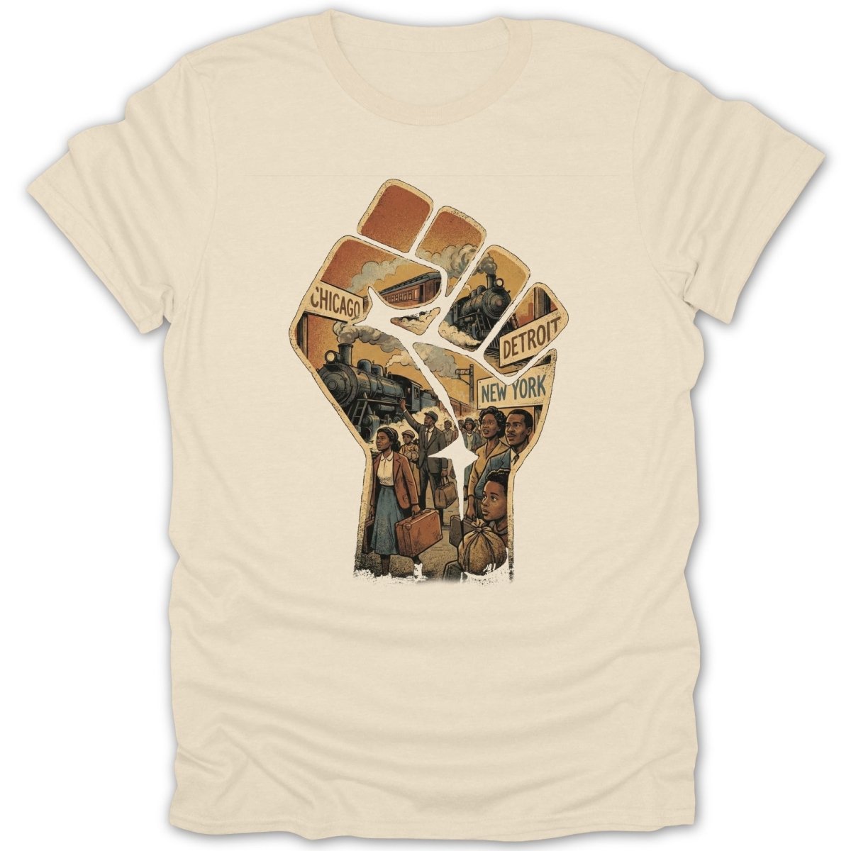 Black Fist Great Migration Tee - Zion Threadz