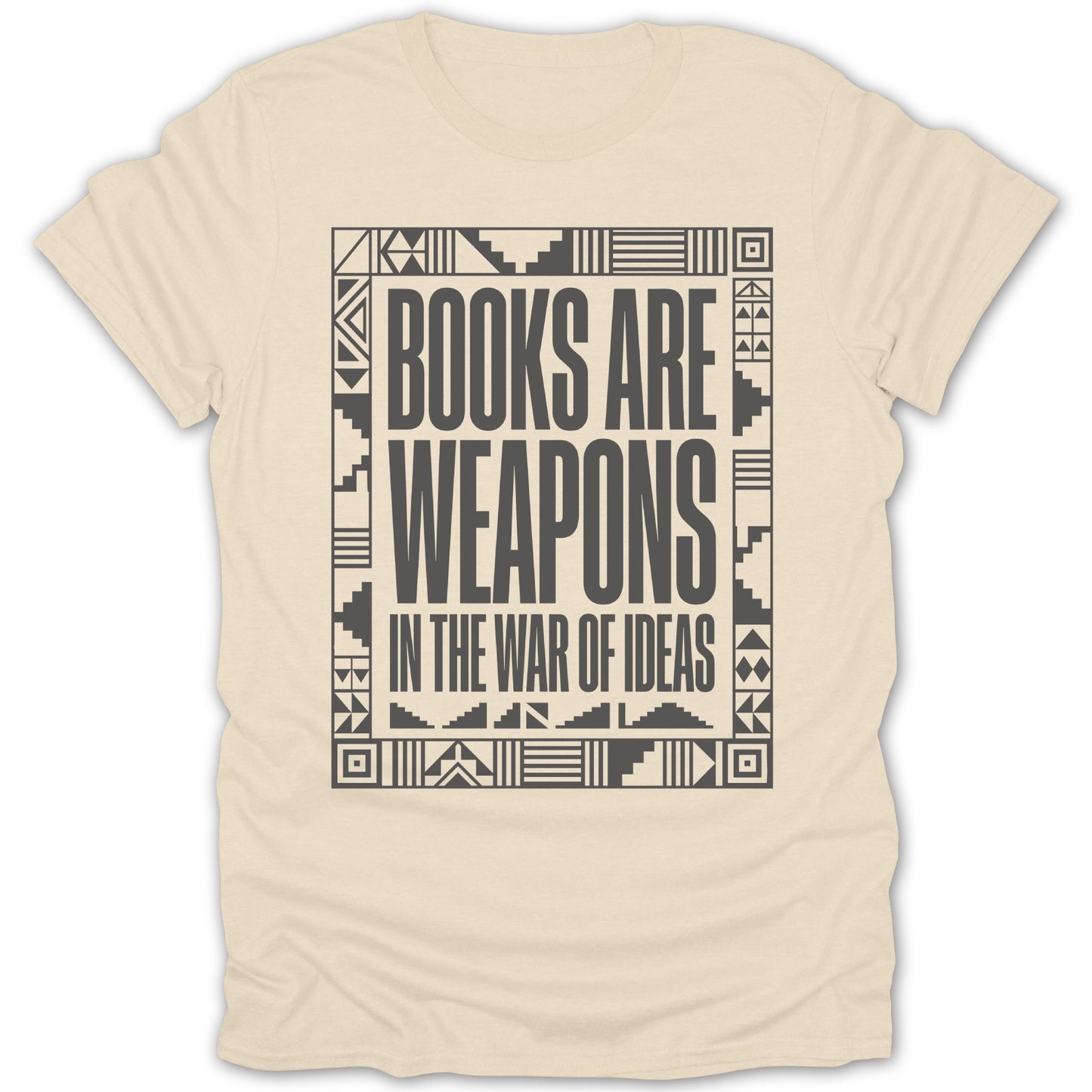 Books Are Weapons Pattern Tee