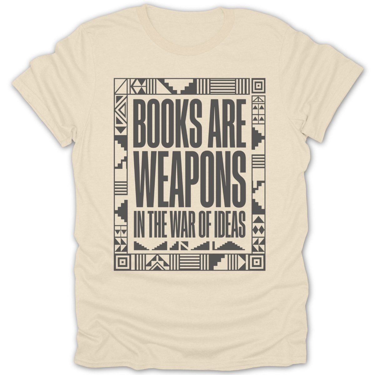 Books Are Weapons Pattern Tee - Zion Threadz