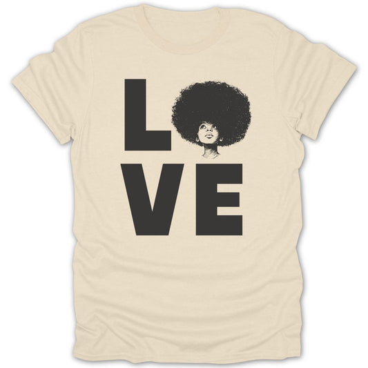 Big Love Afro Girl Tee - Zion Threadz