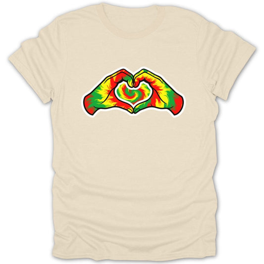 Hands Heart Rasta Tee - Zion Threadz