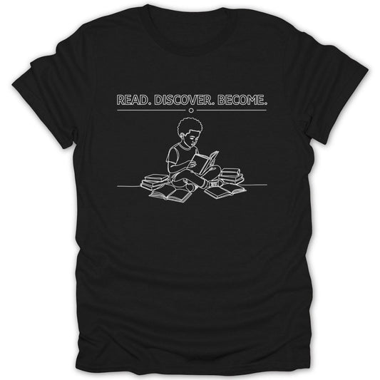 Black Boy Read Discover Become Tee - Zion Threadz