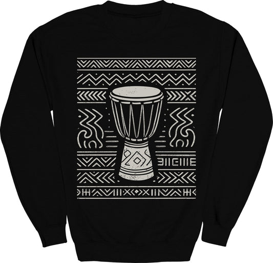 Tribal Drum Pattern Sweatshirt - Zion Threadz