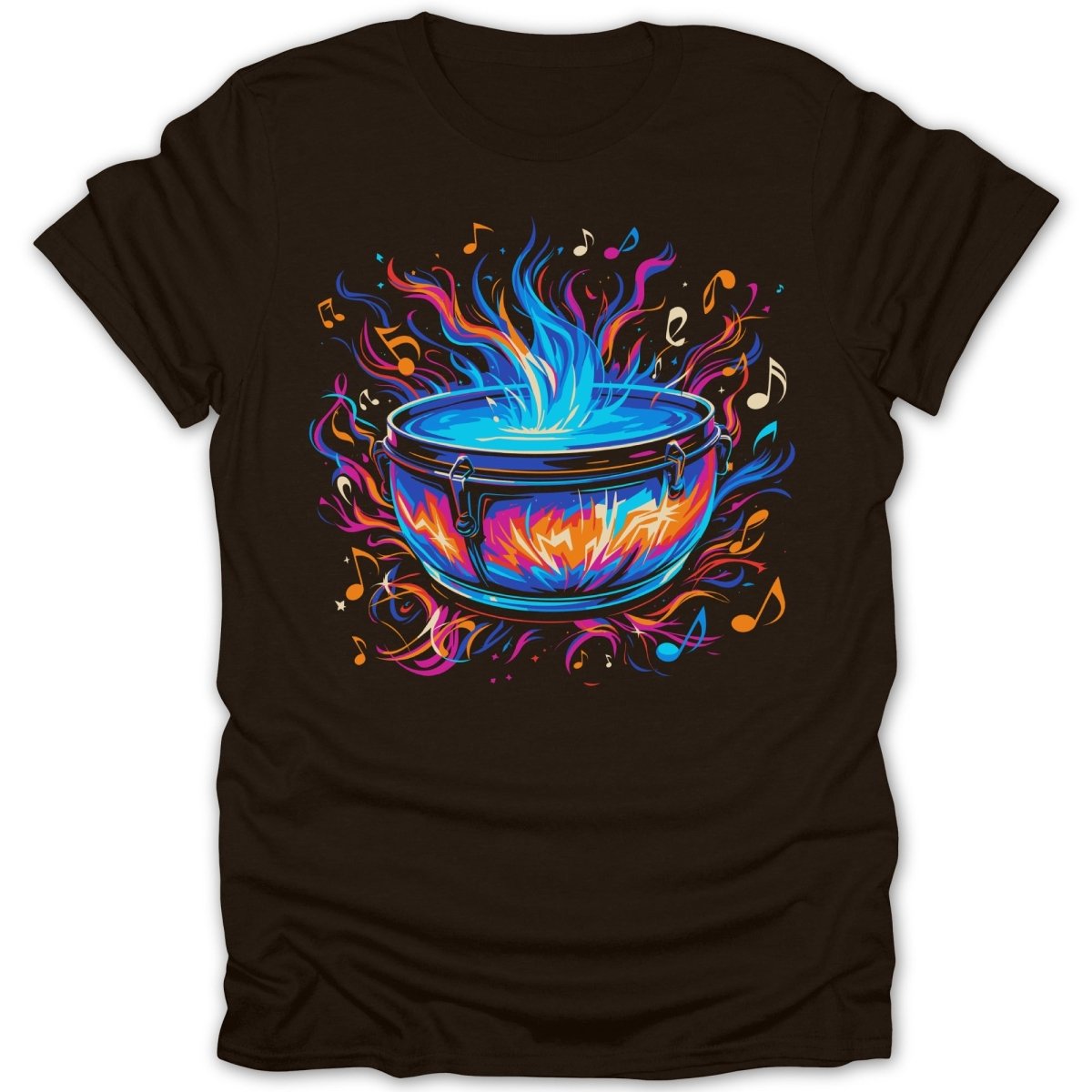 Vibrant Drum Illustration Tee - Zion Threadz