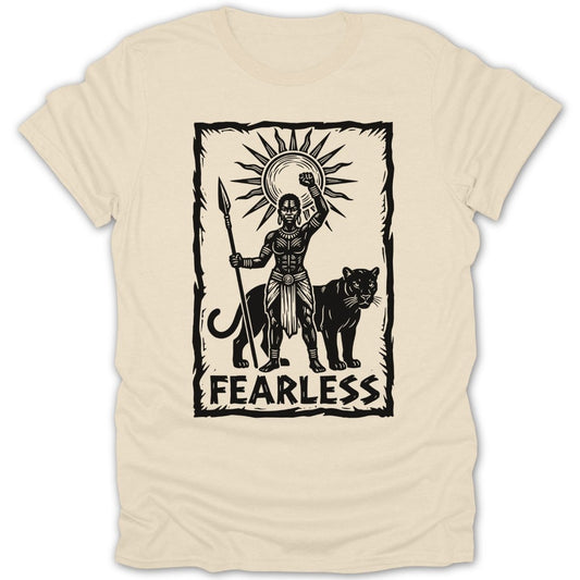Queen with Panther Fearless Tee - Zion Threadz