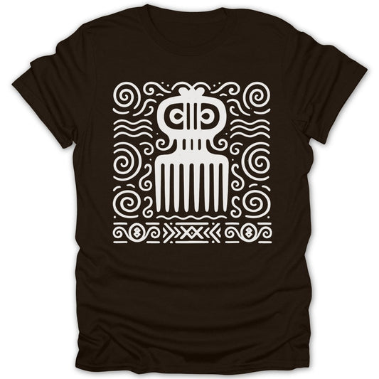 Adinkra Comb Pattern Tee - Zion Threadz