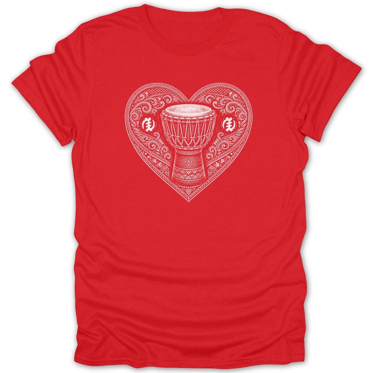 Heart Beat Drum Adinkra Tee - Zion Threadz