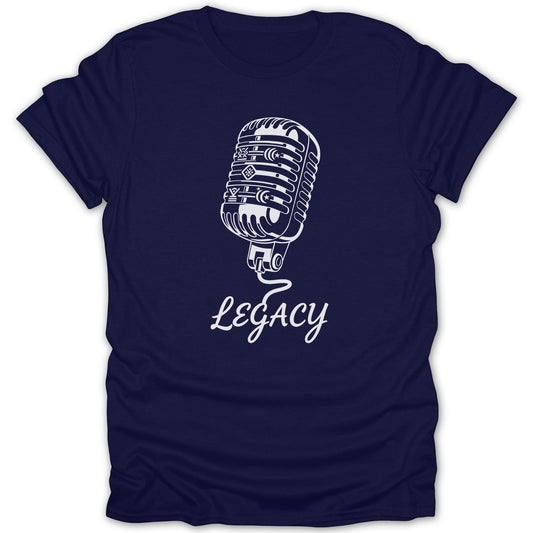 Vintage Microphone Design Legacy T-shirt for Music Lovers