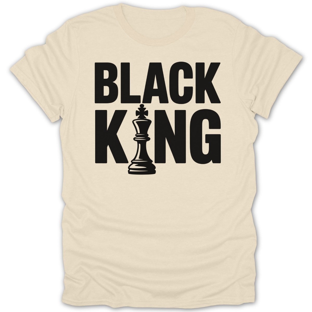 Black King Chess Piece Tee - Zion Threadz