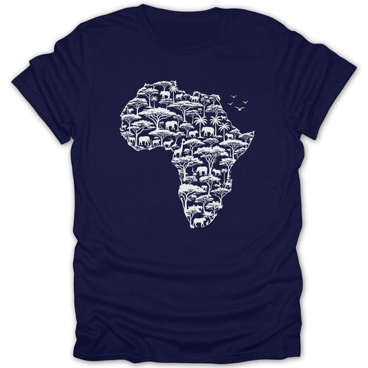 Wildlife Safari in Africa Shape Tee - Zion Threadz