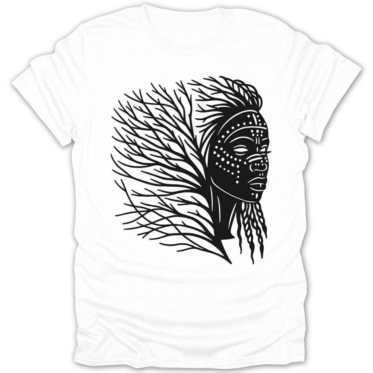 Abstract Tribal Woman Tree Tee - Zion Threadz