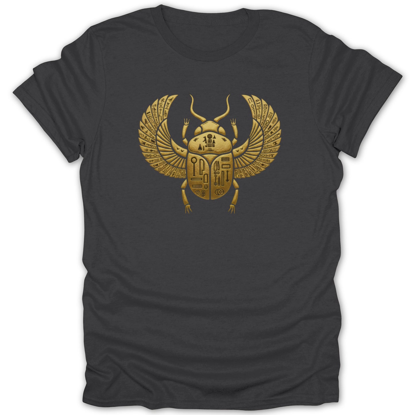 Ancient Egyptian Scarab Golden Artwork T-Shirt