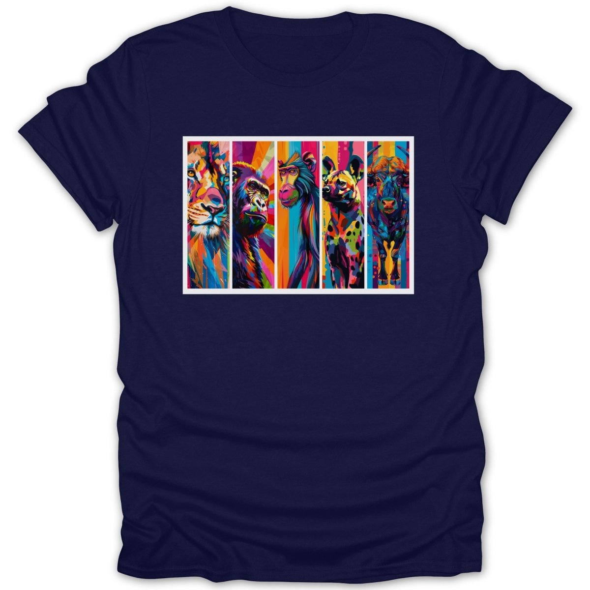 African Animals Pop Art Tee - Zion Threadz