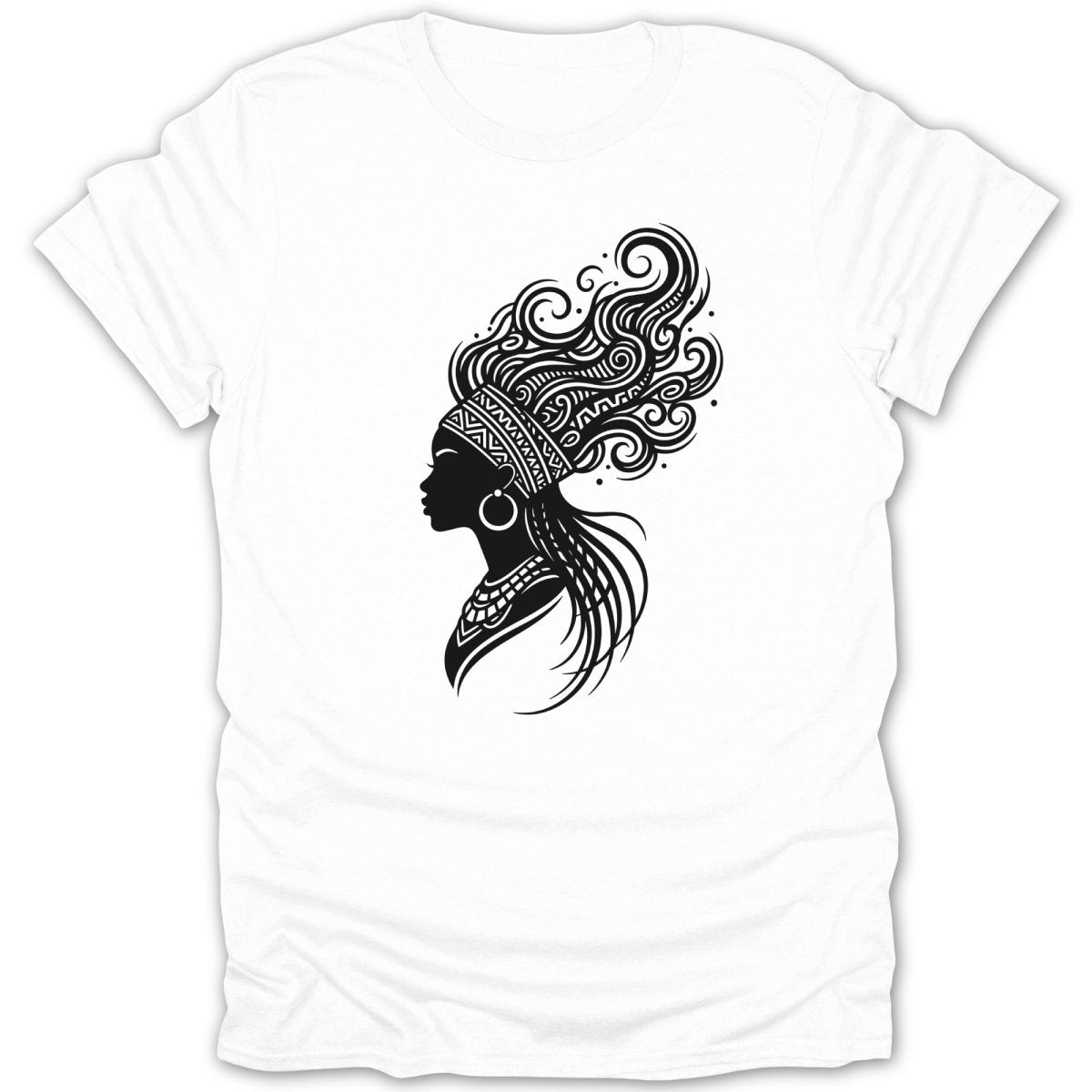 Tribal Queen Silhouette Intricate Tee - Zion Threadz