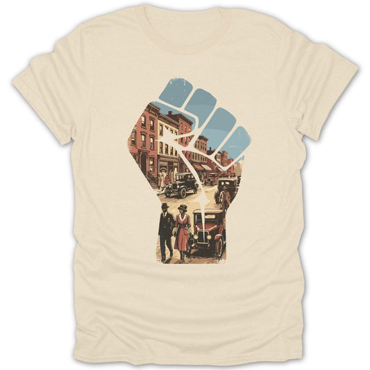 Retro Fist 1900's Day Tee - Zion Threadz