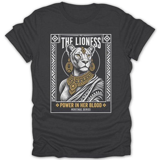 Lioness: Power In Her Blood GLD Tee - Zion Threadz