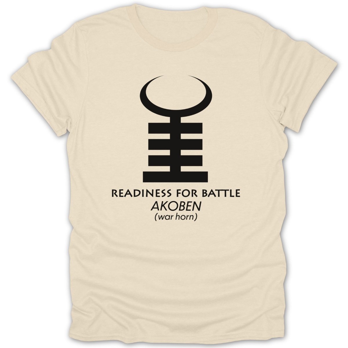Adinkra Akoben War Horn Tee - Zion Threadz