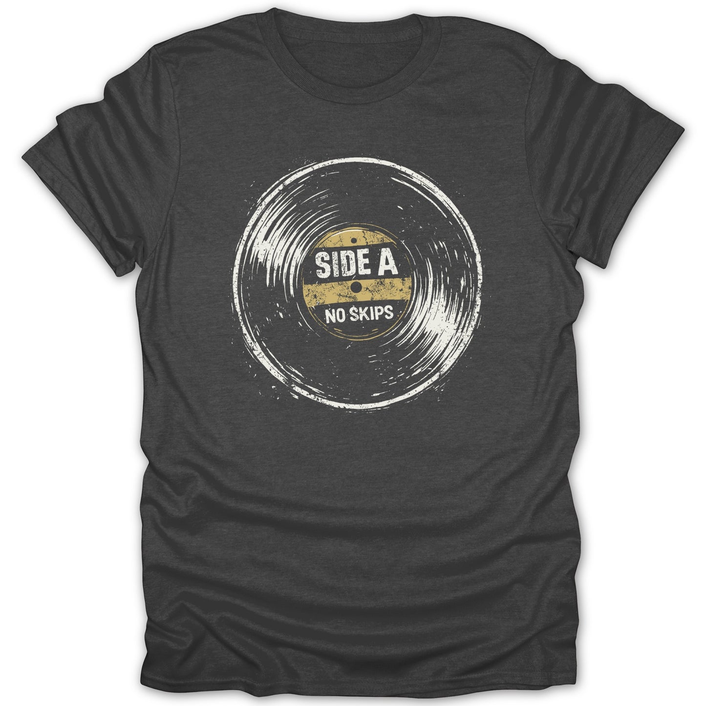 Retro Side A No Skips Vinyl Record T-Shirt Product
