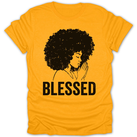 Blessed Praying Woman Graphic T-shirt for Everyone