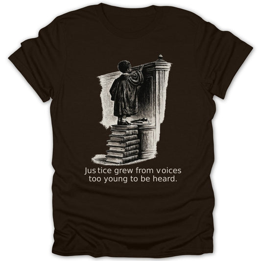 Justice Grew From Voices Tee - Zion Threadz