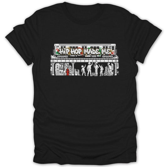 Hip Hop Made Me Graffiti Train Tee - Zion Threadz