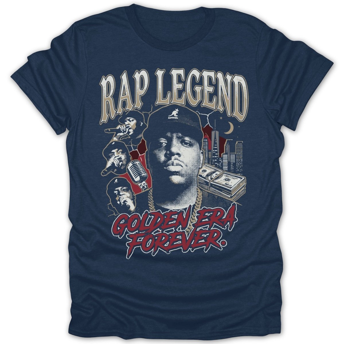 Rap Legend Golden Era Tee - Zion Threadz