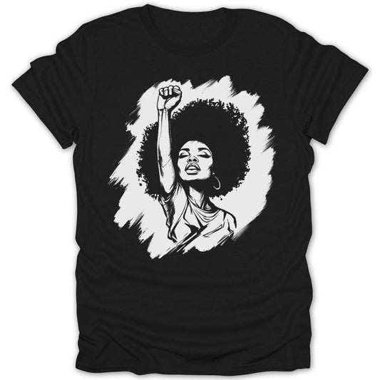 Afro Woman Power Tee - Zion Threadz
