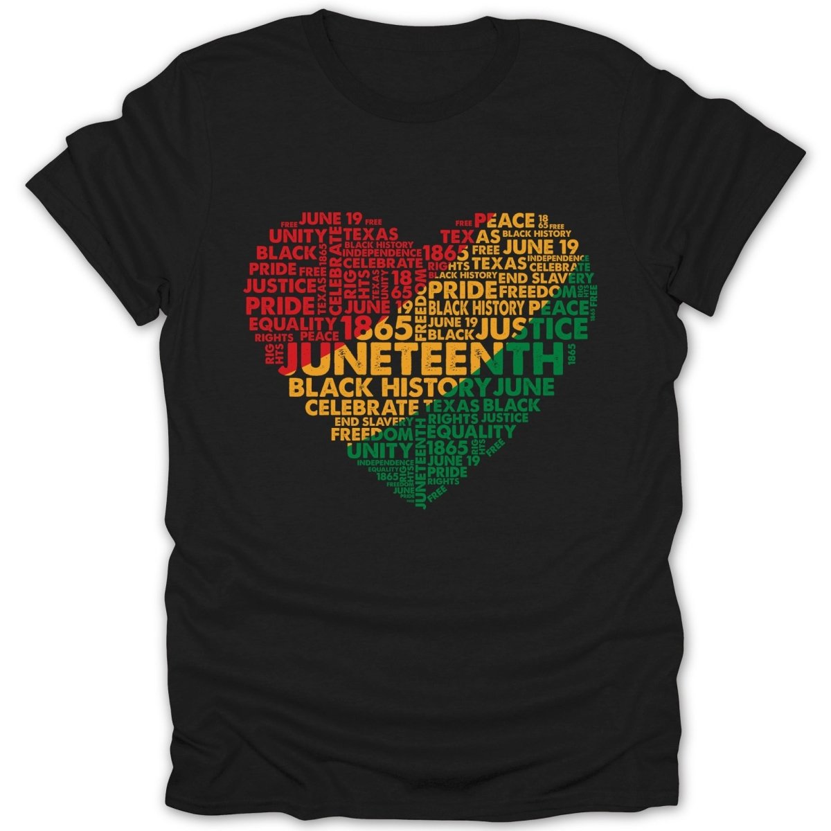 Juneteenth Freedom Day Heart Tee - Zion Threadz